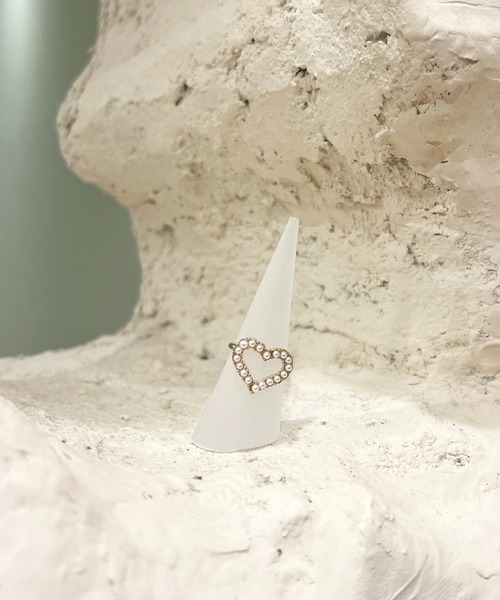 ciite'(シーテ)の「heart pearl ring / ハートパールリング(リング・レディース・ゴールド・FREE)」の6枚目の写真