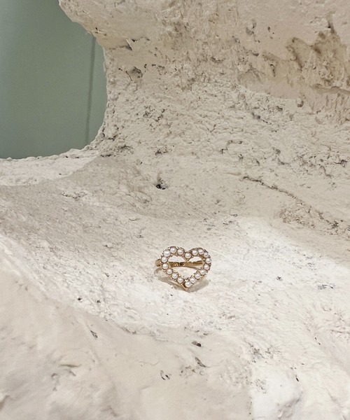 ciite'(シーテ)の「heart pearl ring / ハートパールリング(リング・レディース・ゴールド・FREE)」の7枚目の写真