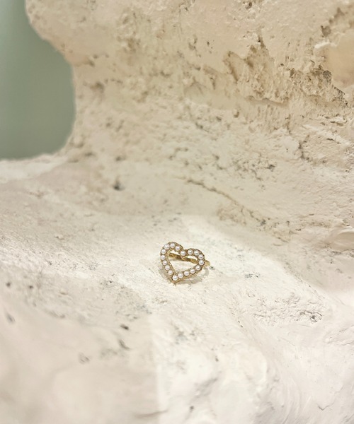 ciite'(シーテ)の「heart pearl ring / ハートパールリング(リング・レディース・ゴールド・FREE)」の8枚目の写真