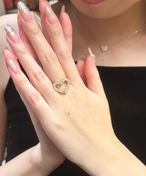 ciite'(シーテ)の「heart pearl ring / ハートパールリング(リング・レディース・ゴールド・FREE)」の10枚目の写真