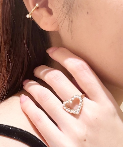ciite'(シーテ)の「heart pearl ring / ハートパールリング(リング・レディース・ゴールド・FREE)」の11枚目の写真
