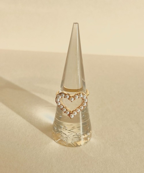 ciite'(シーテ)の「heart pearl ring / ハートパールリング(リング・レディース・ゴールド・FREE)」の12枚目の写真
