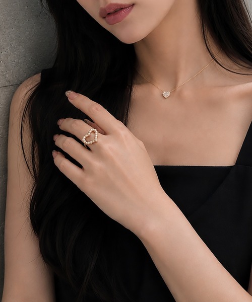 ciite'(シーテ)の「heart pearl ring / ハートパールリング(リング・レディース・ゴールド・FREE)」の13枚目の写真