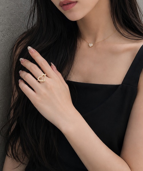 ciite'(シーテ)の「heart pearl ring / ハートパールリング(リング・レディース・ゴールド・FREE)」の15枚目の写真