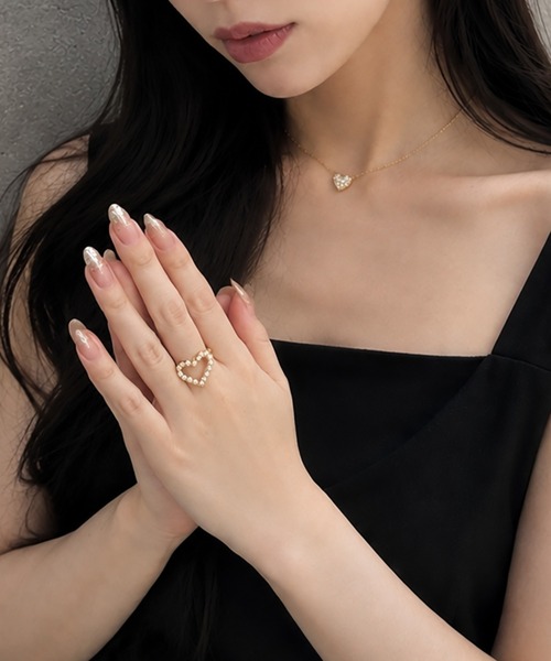 ciite'(シーテ)の「heart pearl ring / ハートパールリング(リング・レディース・ゴールド・FREE)」の16枚目の写真