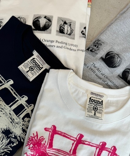 THEATRE PRODUCTS（シアタープロダクツ）の「【Found THEATRE PRODUCTS】ブリッジウォータープリントTシャツ（Tシャツ/カットソー・レディース・ホワイト/ネイビー・FREE）」の12枚目の写真