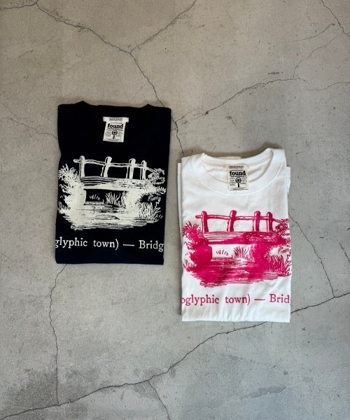 THEATRE PRODUCTS（シアタープロダクツ）の「【Found THEATRE PRODUCTS】ブリッジウォータープリントTシャツ（Tシャツ/カットソー・レディース・ホワイト/ネイビー・FREE）」の13枚目の写真