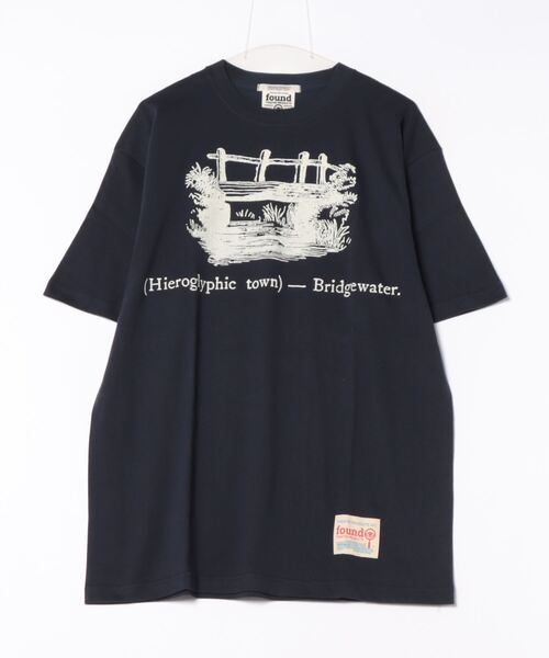 THEATRE PRODUCTS（シアタープロダクツ）の「【Found THEATRE PRODUCTS】ブリッジウォータープリントTシャツ（Tシャツ/カットソー・レディース・ホワイト/ネイビー・FREE）」の15枚目の写真