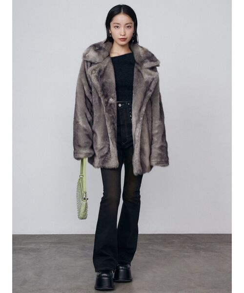 EMODA(エモダ)の「ストーンショルダースクエアバッグ(ハンドバッグ・レディース・グレー/グリーン/ブラック・FREE)」の15枚目の写真