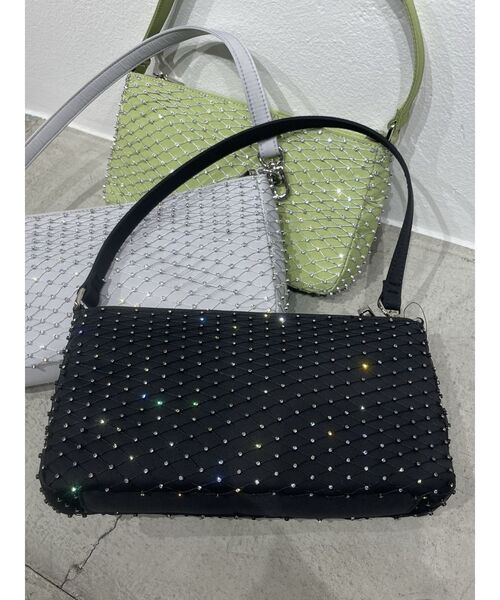 EMODA(エモダ)の「ストーンショルダースクエアバッグ(ハンドバッグ・レディース・グレー/グリーン/ブラック・FREE)」の17枚目の写真