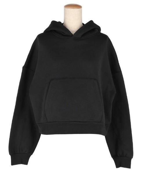 coca(coca)(コカ)の「裏起毛クロップドパーカースウェット(スウェット・レディース・ブラック/グレー・L/M)」の20枚目の写真