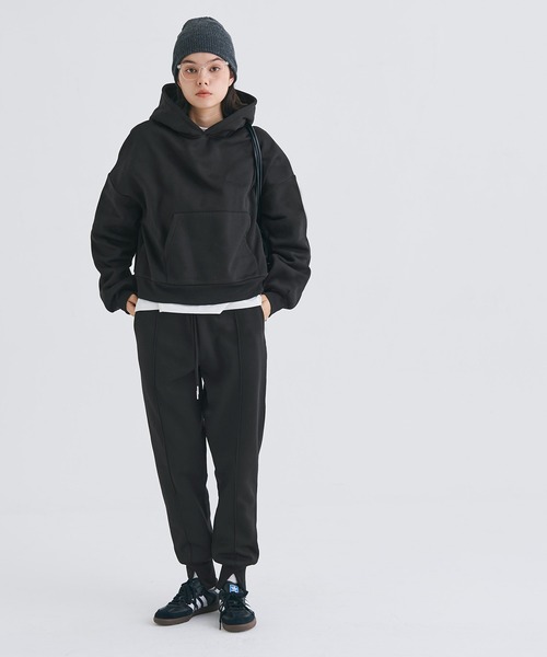 coca(coca)(コカ)の「裏起毛クロップドパーカースウェット(スウェット・レディース・ブラック/グレー・L/M)」の11枚目の写真