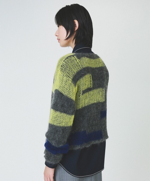 ニット/セーター TOGA - 22ss soduk patchwork knit soduk/スドーク】patchwork knit tops/パッチワークニット