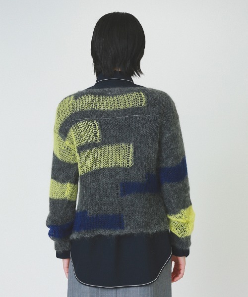 セール】patchwork knit tops（ニット/セーター）｜soduk（スドーク