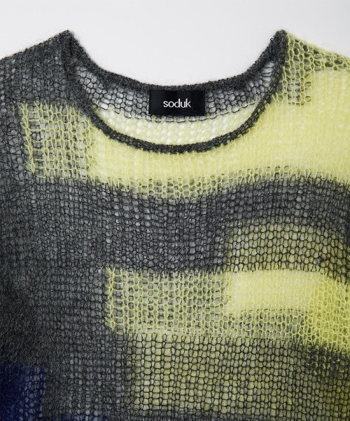 patchwork knit tops（ニット/セーター）｜soduk（スドーク）の