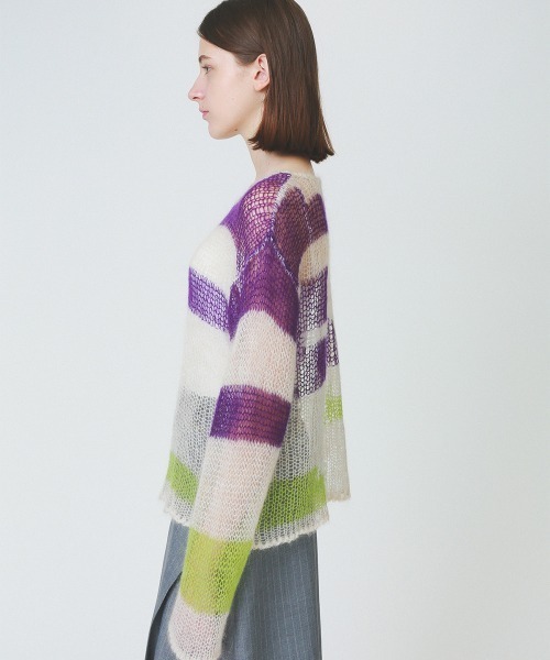 patchwork knit tops（ニット/セーター）｜soduk（スドーク）の