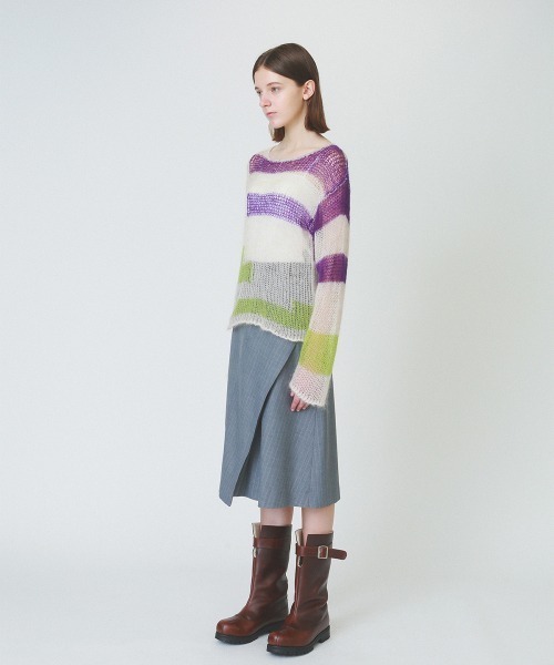 patchwork knit tops（ニット/セーター）｜soduk（スドーク）の