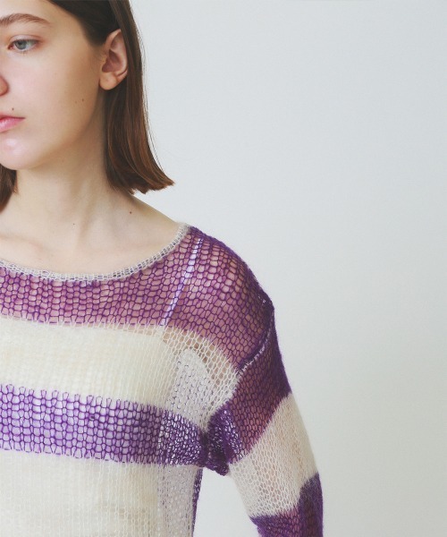 ニット/セーター soduk   patchwork knit tops / black soduk（スドーク）の「patchwork knit tops（ニット/セーター