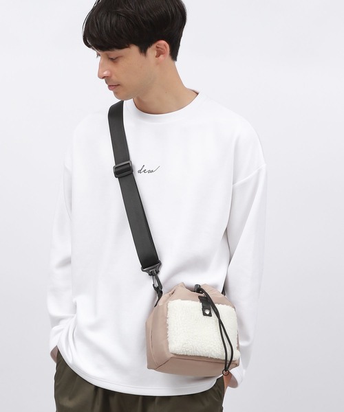 LAKOLE（ラコレ）の「ボアコンビミニショルダーバッグ / 132230（ショルダーバッグ・メンズ・カーキ/ブラック/ベージュ・FREE）」の5枚目の写真