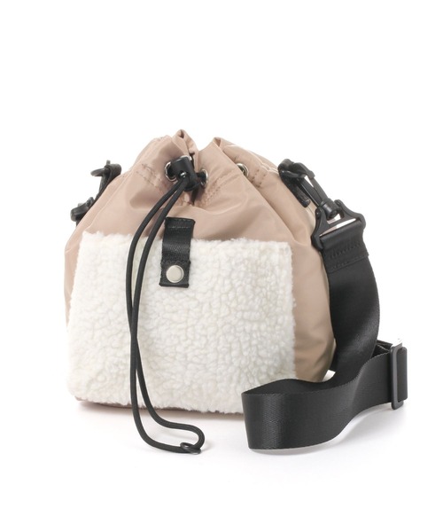 LAKOLE（ラコレ）の「ボアコンビミニショルダーバッグ / 132230（ショルダーバッグ・メンズ・カーキ/ブラック/ベージュ・FREE）」の7枚目の写真