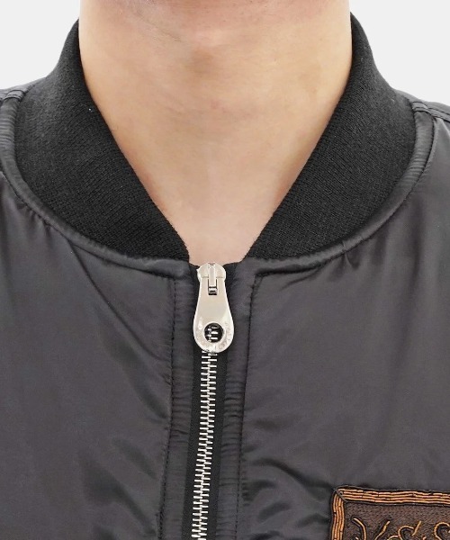 【SHINYAKOZUKA】BOMBER MA-1 SHINYAKOZUKA(シンヤコズカ)/BOMBER WITH NO BIJOU/BLACK 通販
