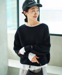 Theory 21ss ボートネックプルオーバーニット ブラック Theory 21ss ボートネックプルオーバーニット ブラック