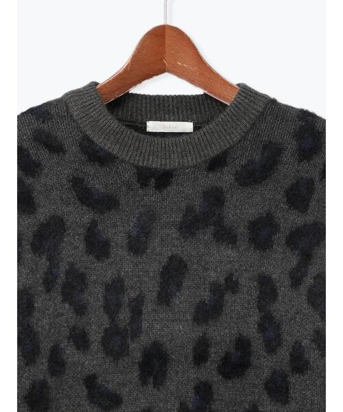 Te chichi（テチチ）の「シャギージャカードレオパードニット（ニット/セーター・レディース・ブラウン/チャコールグレー・F）」の17枚目の写真