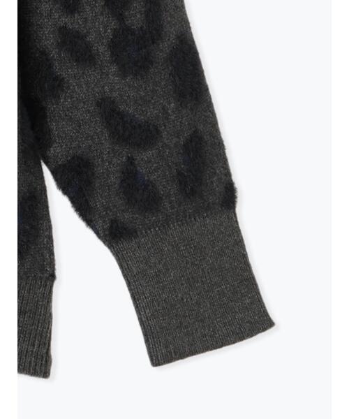 Te chichi（テチチ）の「シャギージャカードレオパードニット（ニット/セーター・レディース・ブラウン/チャコールグレー・F）」の18枚目の写真