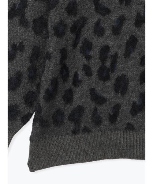 Te chichi（テチチ）の「シャギージャカードレオパードニット（ニット/セーター・レディース・ブラウン/チャコールグレー・F）」の19枚目の写真