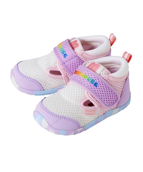 MIKI HOUSE(ミキハウス)の「ダブルラッセル セカンドベビーシューズ(スニーカー・キッズ・ラベンダー/ホワイト/ブラック・15.5cm/15cm/14.5cm/14cm)」の15枚目の写真