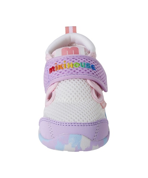MIKI HOUSE(ミキハウス)の「ダブルラッセル セカンドベビーシューズ(スニーカー・キッズ・ラベンダー/ホワイト/ブラック・15.5cm/15cm/14.5cm/14cm)」の6枚目の写真