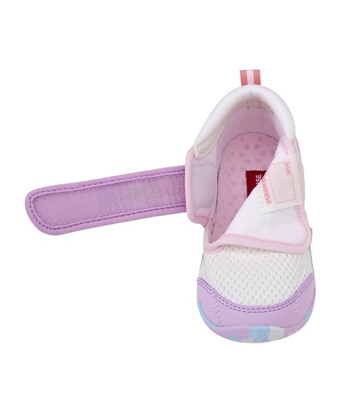 MIKI HOUSE(ミキハウス)の「ダブルラッセル セカンドベビーシューズ(スニーカー・キッズ・ラベンダー/ホワイト/ブラック・15.5cm/15cm/14.5cm/14cm)」の9枚目の写真