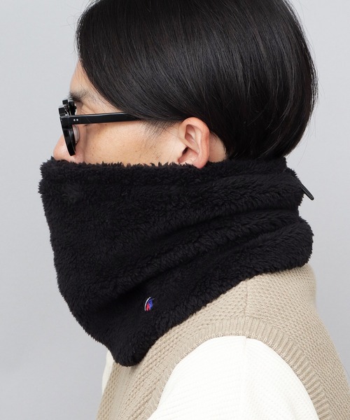 セール】たっぷりボリューム ファーフリース ボアネックウォーマー