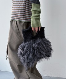 VACANCY | 配色フリンジニットバッグ(ハンドバッグ)