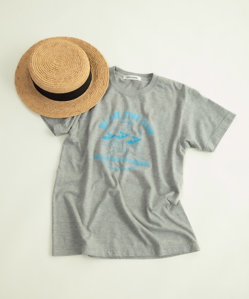 セール】16/-天竺 サーフクラブプリントTシャツ（Tシャツ