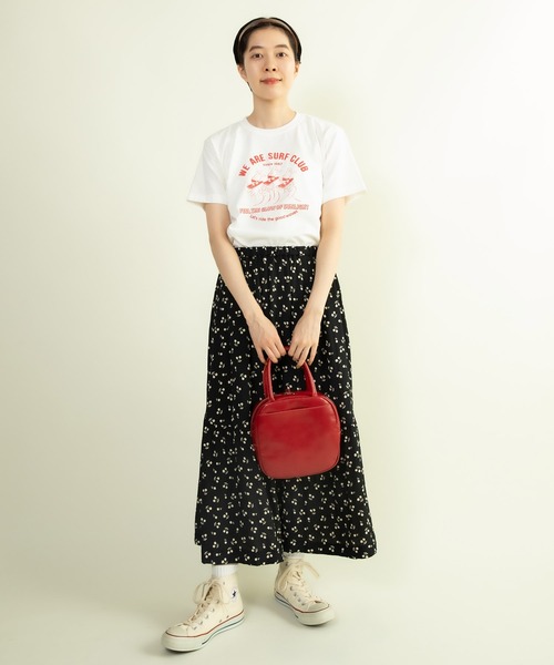 CHILD WOMAN(チャイルドウーマン)の「16/-天竺 サーフクラブプリントTシャツ(Tシャツ/カットソー・レディース・レッド/ホワイト/グレー/ネイビー・FREE)」の14枚目の写真