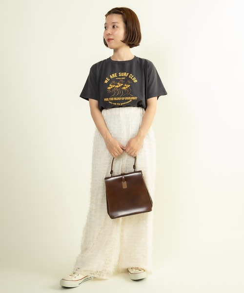 CHILD WOMAN(チャイルドウーマン)の「16/-天竺 サーフクラブプリントTシャツ(Tシャツ/カットソー・レディース・レッド/ホワイト/グレー/ネイビー・FREE)」の18枚目の写真