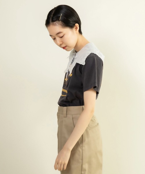 CHILD WOMAN(チャイルドウーマン)の「16/-天竺 サーフクラブプリントTシャツ(Tシャツ/カットソー・レディース・レッド/ホワイト/グレー/ネイビー・FREE)」の21枚目の写真