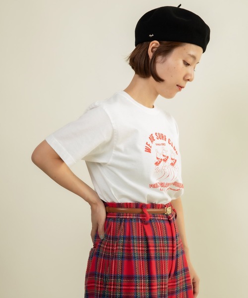 CHILD WOMAN(チャイルドウーマン)の「16/-天竺 サーフクラブプリントTシャツ(Tシャツ/カットソー・レディース・レッド/ホワイト/グレー/ネイビー・FREE)」の6枚目の写真