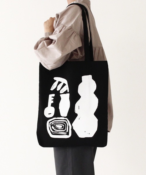 contra bo nepre(コントラ ボ ネプレ )の「【contra bo nepre/コントラ ボ ネプレ】トートバッグ decorer tote collect(トートバッグ・レディース・ブラック・FREE)」の8枚目の写真