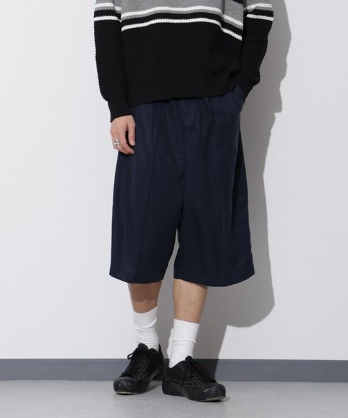 Apo(s)ture(アポスチャー)の「LEWES-004/ センタープリーツサルエルパンツ(その他パンツ・メンズ・ブラック/ベージュ/ネイビー・XS/S/M/L/XL)」の3枚目の写真