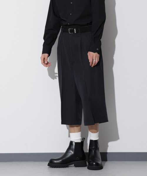 Apo(s)ture(アポスチャー)の「LEWES-004/ センタープリーツサルエルパンツ(その他パンツ・メンズ・ブラック/ベージュ/ネイビー・XS/S/M/L/XL)」の1枚目の写真