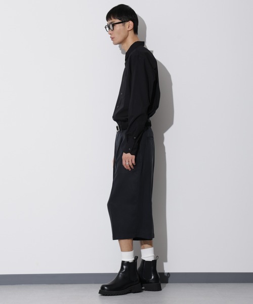 Apo(s)ture(アポスチャー)の「LEWES-004/ センタープリーツサルエルパンツ(その他パンツ・メンズ・ブラック/ベージュ/ネイビー・XS/S/M/L/XL)」の6枚目の写真