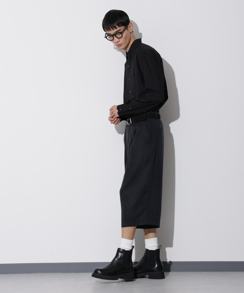 Apo(s)ture(アポスチャー)の「LEWES-004/ センタープリーツサルエルパンツ(その他パンツ・メンズ・ブラック/ベージュ/ネイビー・XS/S/M/L/XL)」の7枚目の写真