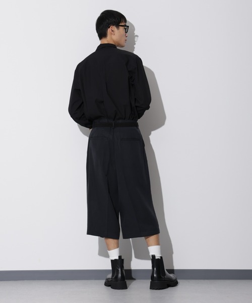 Apo(s)ture(アポスチャー)の「LEWES-004/ センタープリーツサルエルパンツ(その他パンツ・メンズ・ブラック/ベージュ/ネイビー・XS/S/M/L/XL)」の11枚目の写真