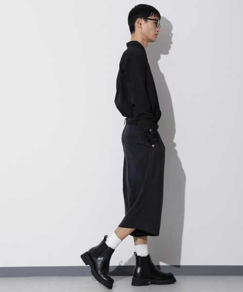 Apo(s)ture(アポスチャー)の「LEWES-004/ センタープリーツサルエルパンツ(その他パンツ・メンズ・ブラック/ベージュ/ネイビー・XS/S/M/L/XL)」の8枚目の写真