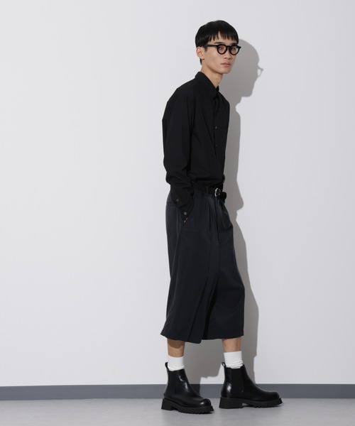 Apo(s)ture(アポスチャー)の「LEWES-004/ センタープリーツサルエルパンツ(その他パンツ・メンズ・ブラック/ベージュ/ネイビー・XS/S/M/L/XL)」の9枚目の写真