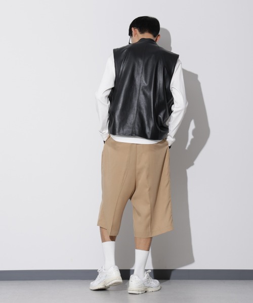 Apo(s)ture(アポスチャー)の「LEWES-004/ センタープリーツサルエルパンツ(その他パンツ・メンズ・ブラック/ベージュ/ネイビー・XS/S/M/L/XL)」の19枚目の写真