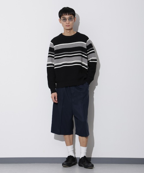 Apo(s)ture(アポスチャー)の「LEWES-004/ センタープリーツサルエルパンツ(その他パンツ・メンズ・ブラック/ベージュ/ネイビー・XS/S/M/L/XL)」の21枚目の写真