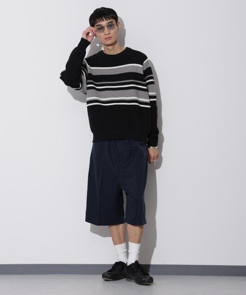 Apo(s)ture(アポスチャー)の「LEWES-004/ センタープリーツサルエルパンツ(その他パンツ・メンズ・ブラック/ベージュ/ネイビー・XS/S/M/L/XL)」の22枚目の写真